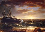 Asher Brown Durand The Stranded Ship Spain oil painting artist